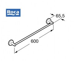 TOALLERO LAVABO 60cm TWIN ROCA